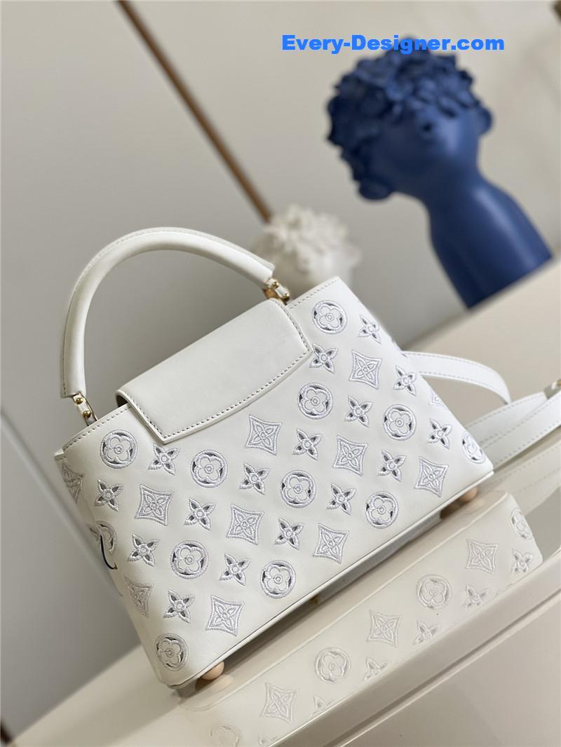 louis vuitton lv  capucines BB embroidery bag