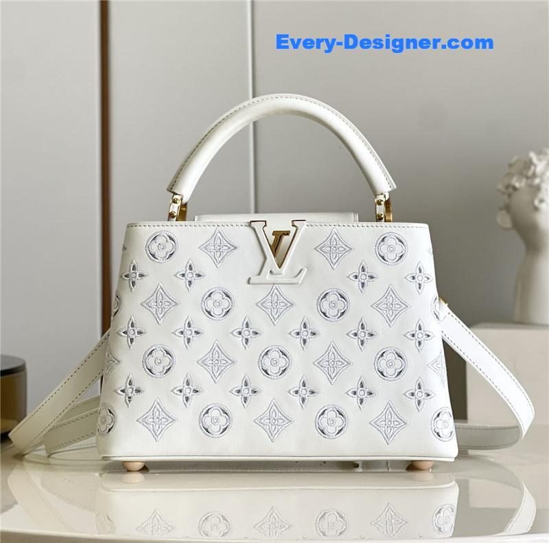 louis vuitton lv  capucines BB embroidery bag