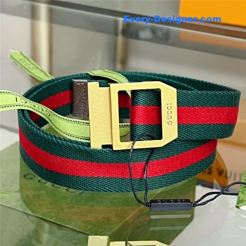 Gvc*1 webbing belt with rectangular buckle