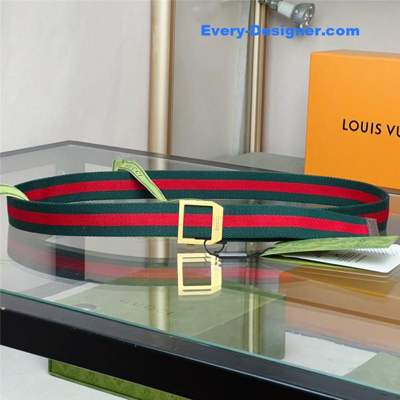 Gvc*1 webbing belt with rectangular buckle