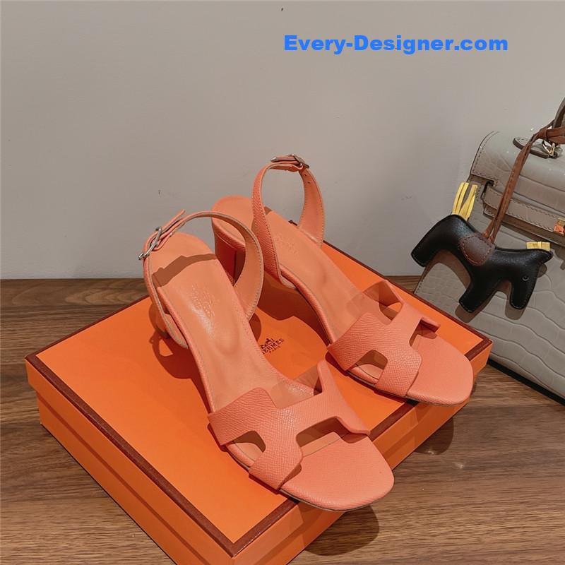 Hermes early spring counter new high-heeled sandals
