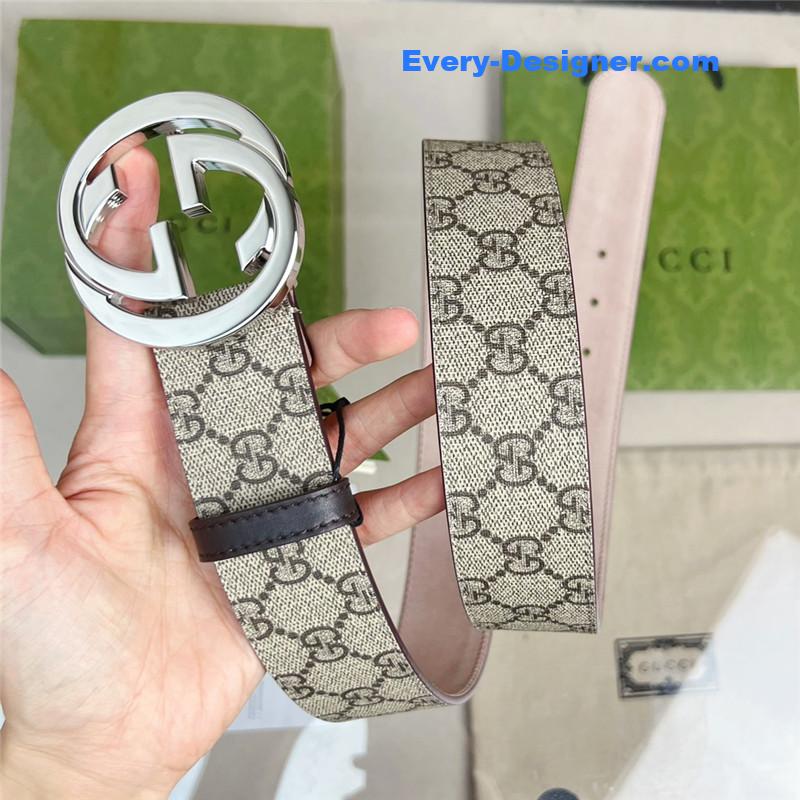 Gvc*1 beige gg svp*me canvas belt