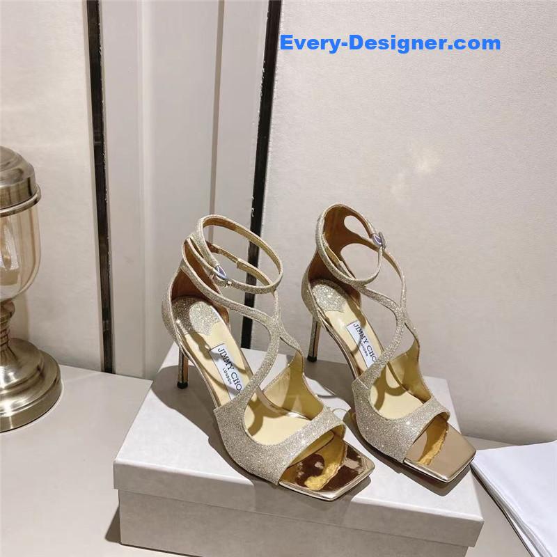 Jimmy Choo Paris window custom high heels