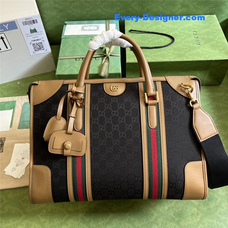 Gucci striped web tote