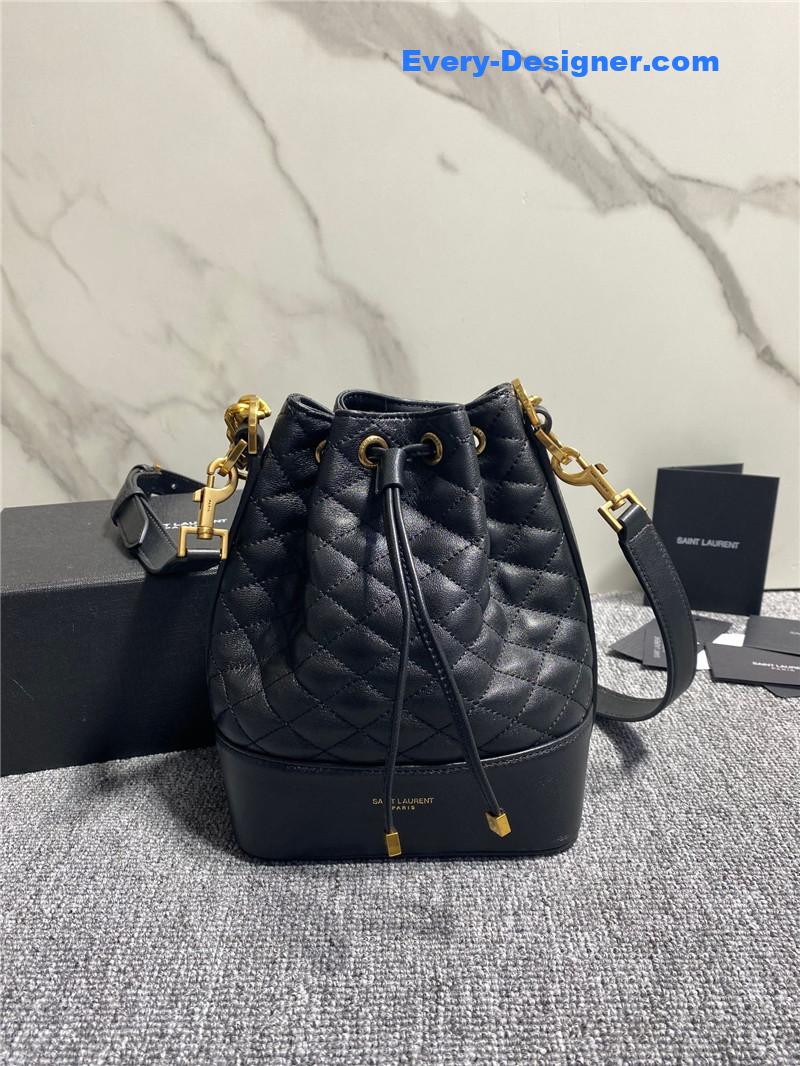 ysl sheepskin bucket bag
