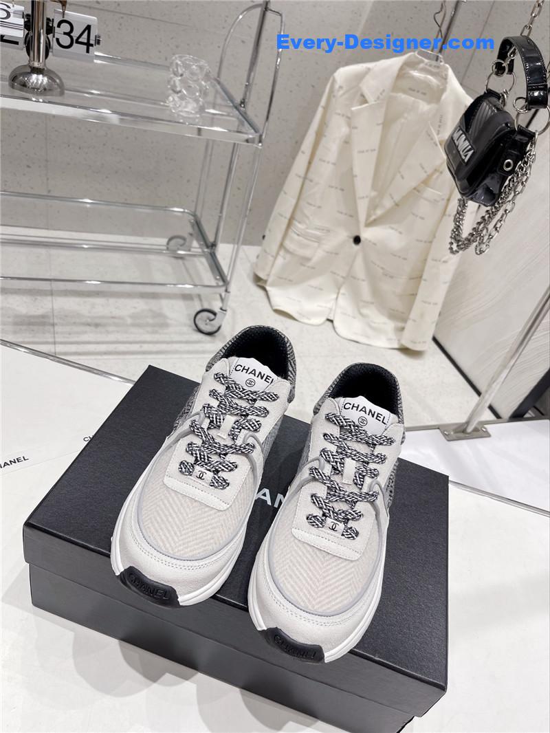 Ch**el logo casual sneakers womens