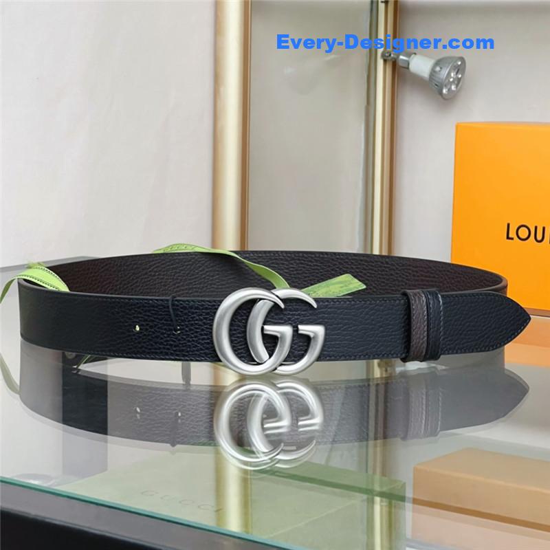 Gucci reversible belt in textured leather