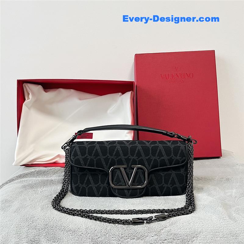 valentino V logo Mini Loc¨° bag in calfskin
