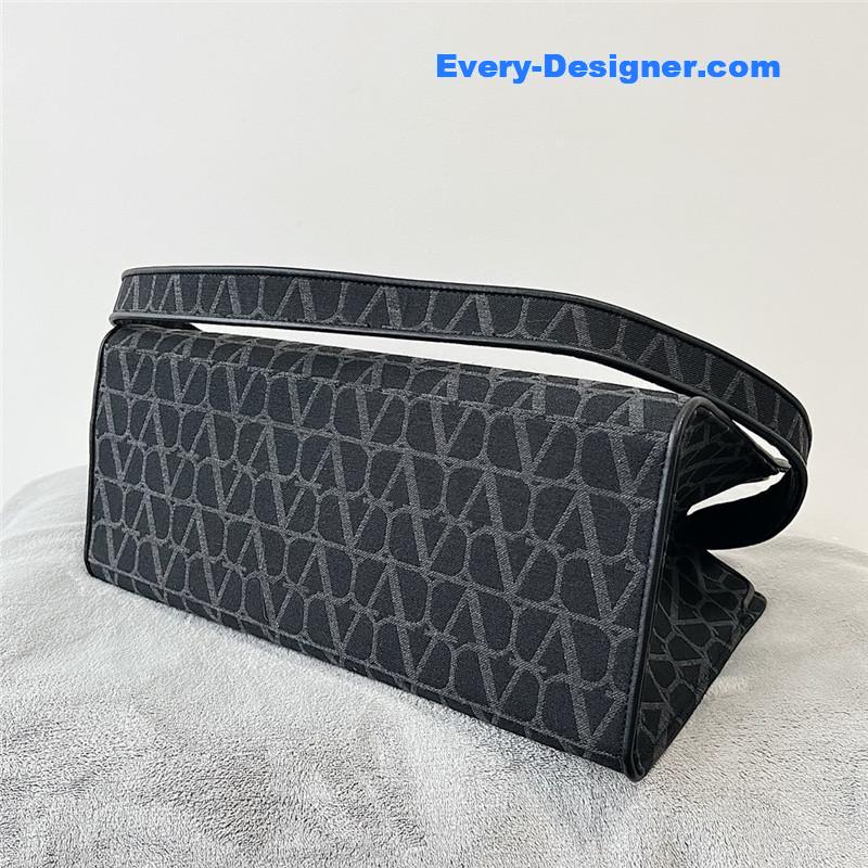 valentino V logo print tote bag