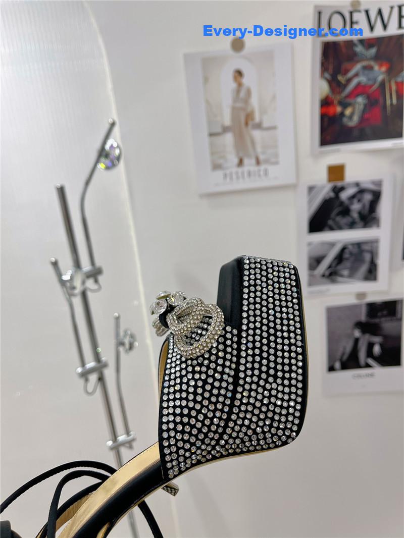 &   bow high-heeled sandals