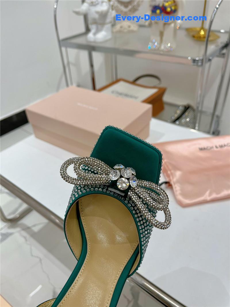 &   bow high-heeled sandals