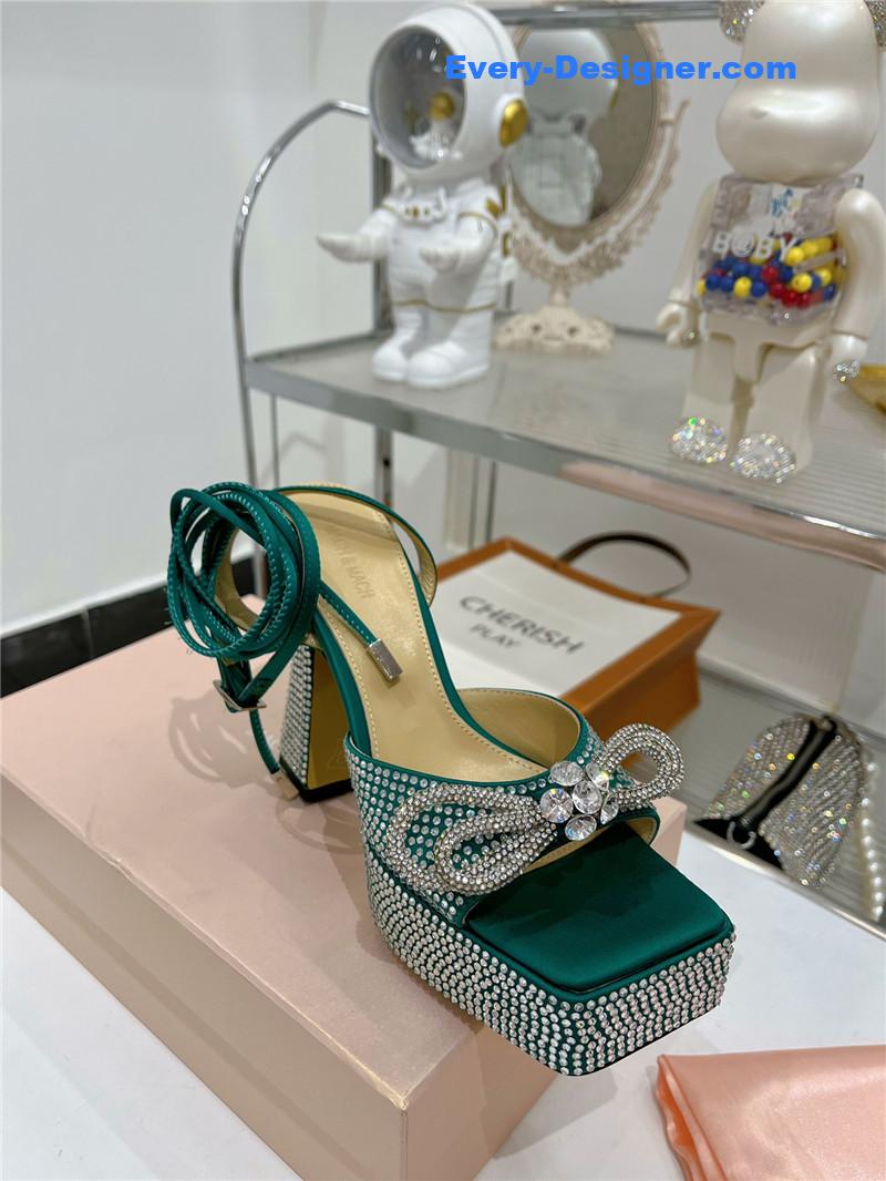 &   bow high-heeled sandals