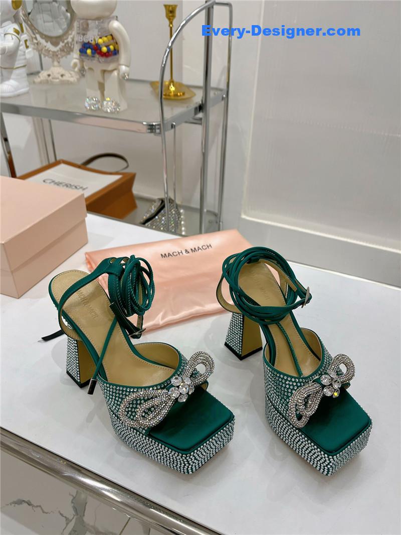 &   bow high-heeled sandals