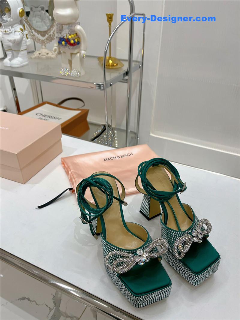 &   bow high-heeled sandals