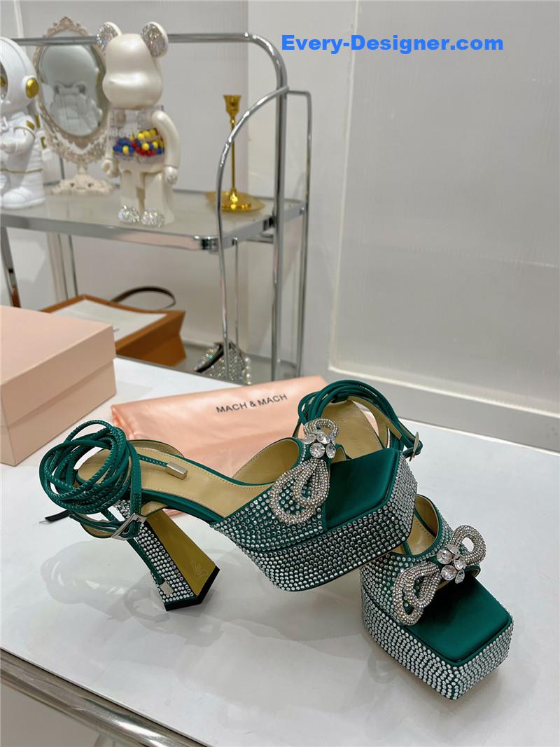 &   bow high-heeled sandals