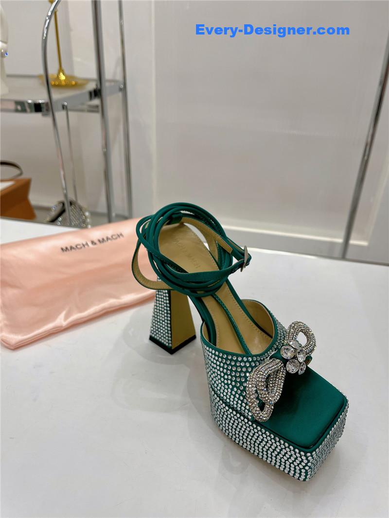 &   bow high-heeled sandals