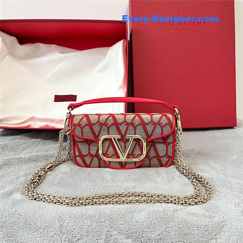 valentino V logo Mini Loc¨° bag in calfskin