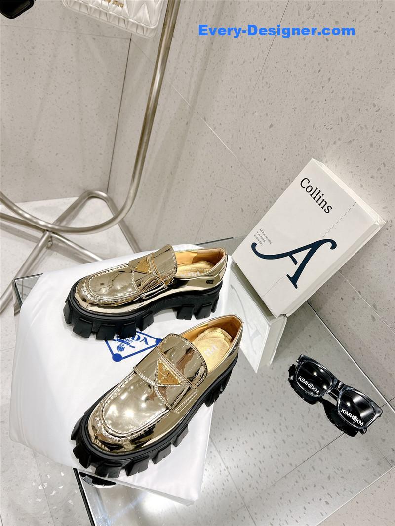 prada patent leather loafers
