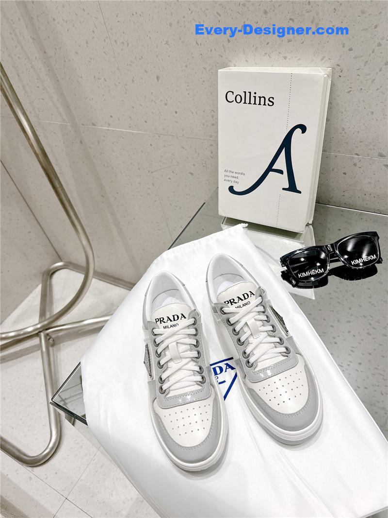 prada leather sneakers