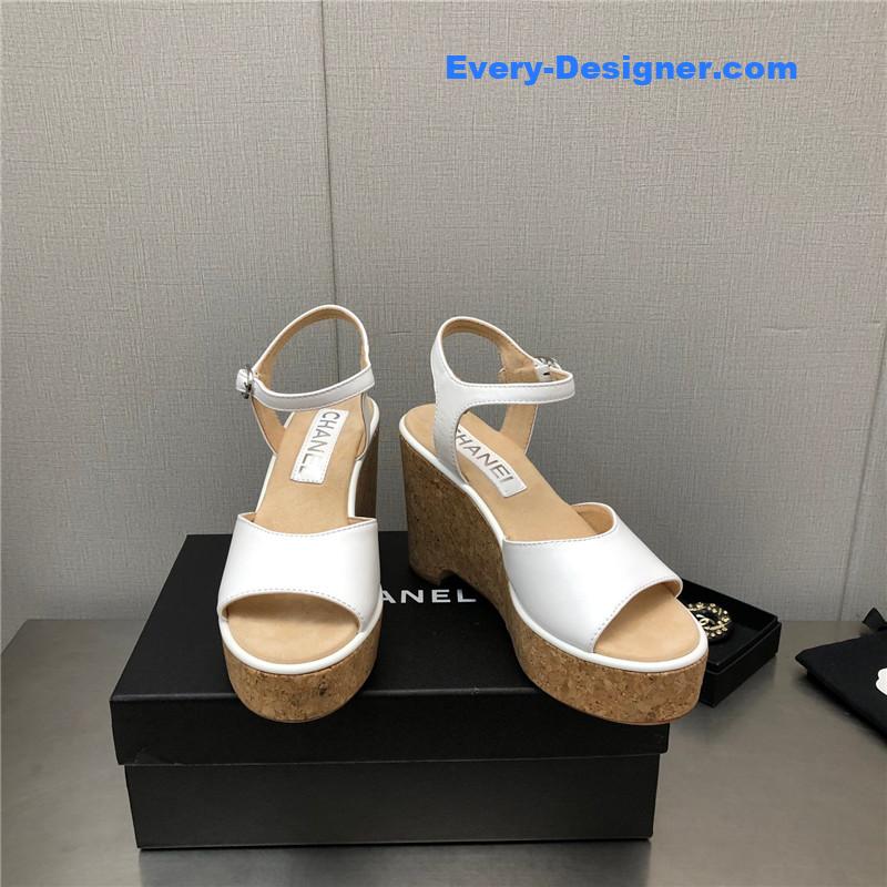 CC fish mouth stiletto sandals