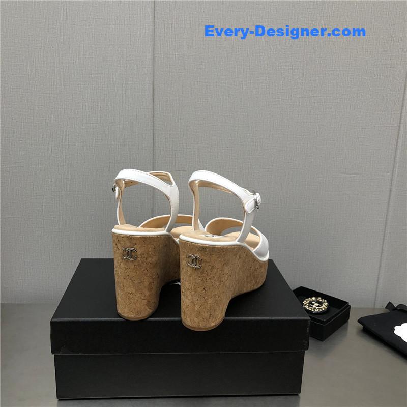 CC fish mouth stiletto sandals