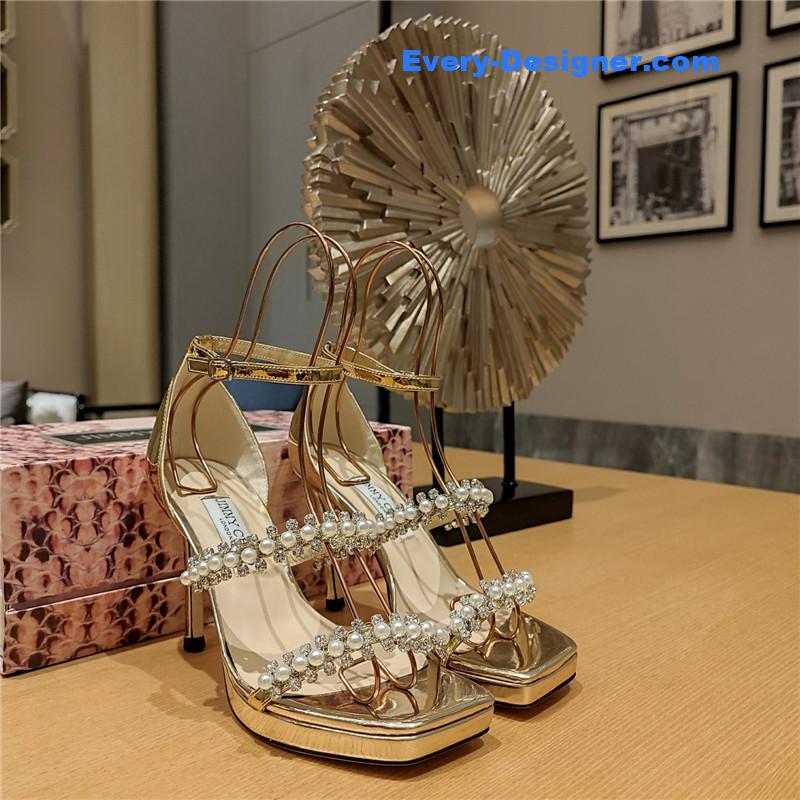 j1m*y ch00 high heel D1am0nd chain sandals