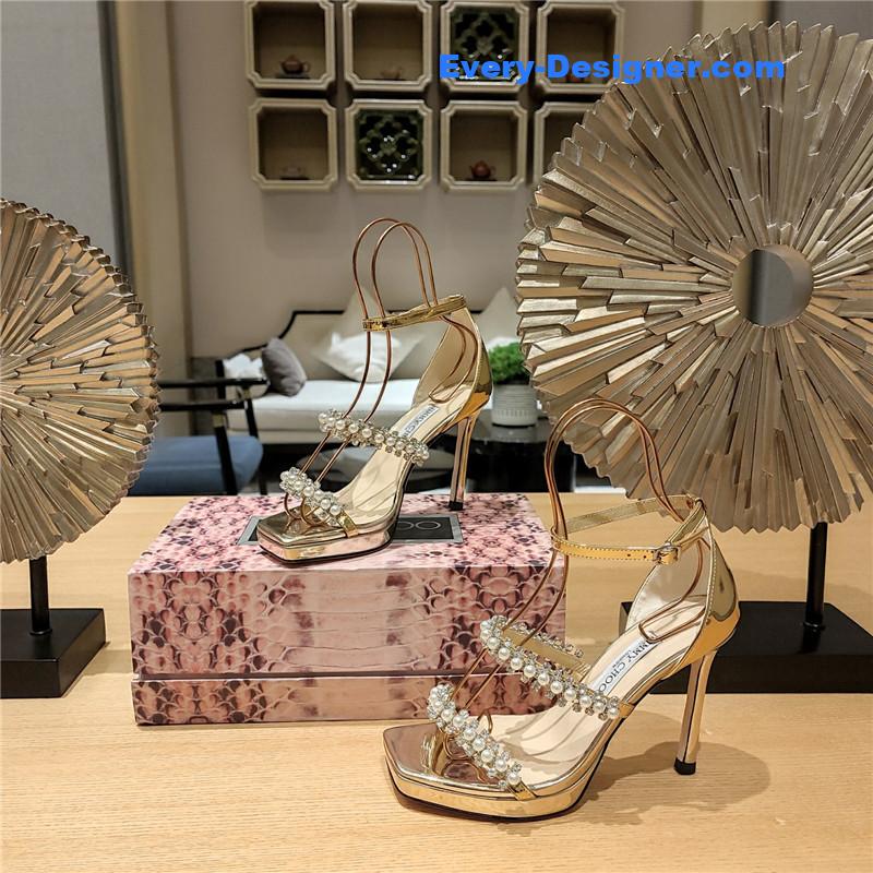 j1m*y ch00 high heel D1am0nd chain sandals