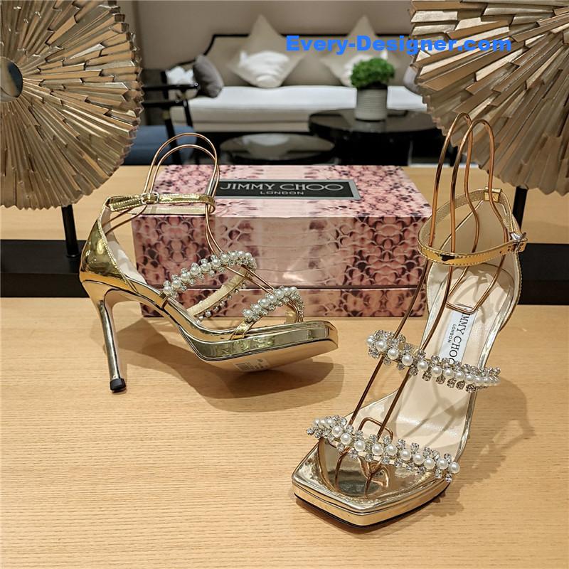 j1m*y ch00 high heel D1am0nd chain sandals