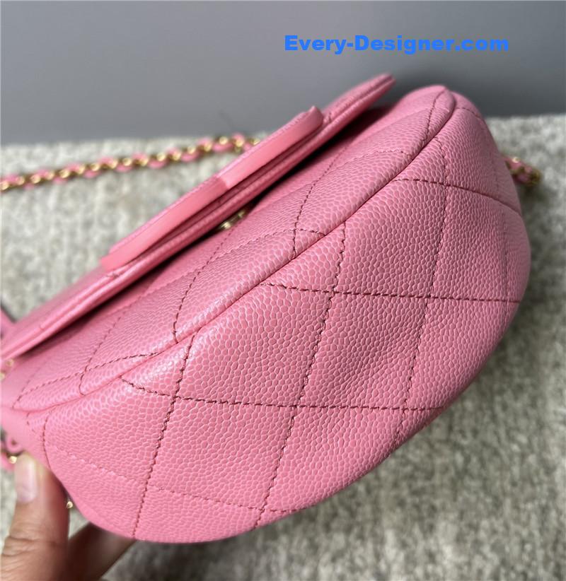 Ch**el pink saddle bag