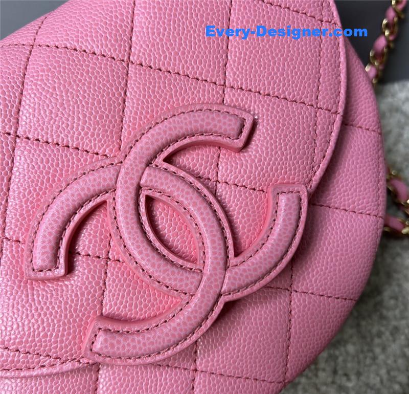 Ch**el pink saddle bag