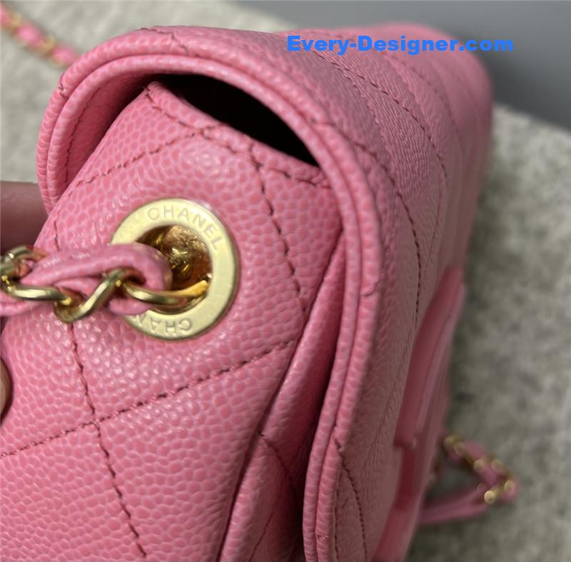 Ch**el pink saddle bag