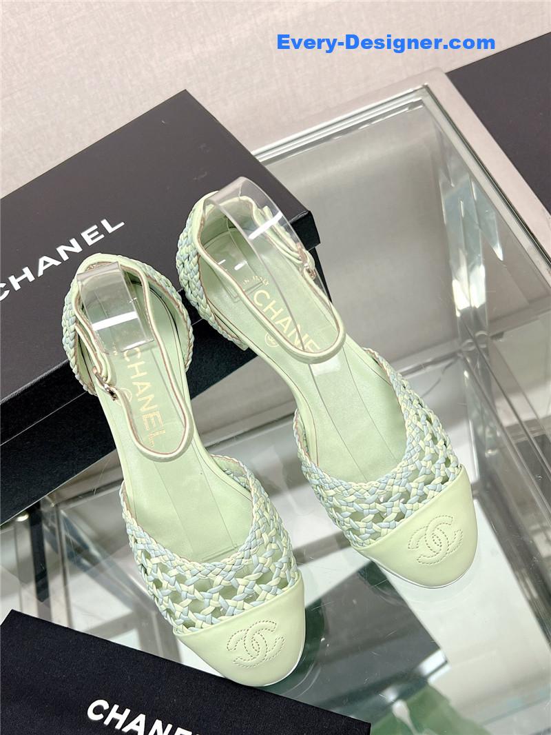 CC Mary Jane hollow woven sandals