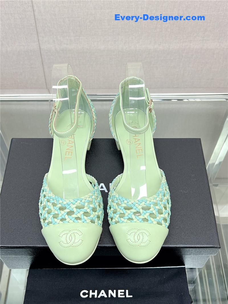 CC Mary Jane hollow woven sandals