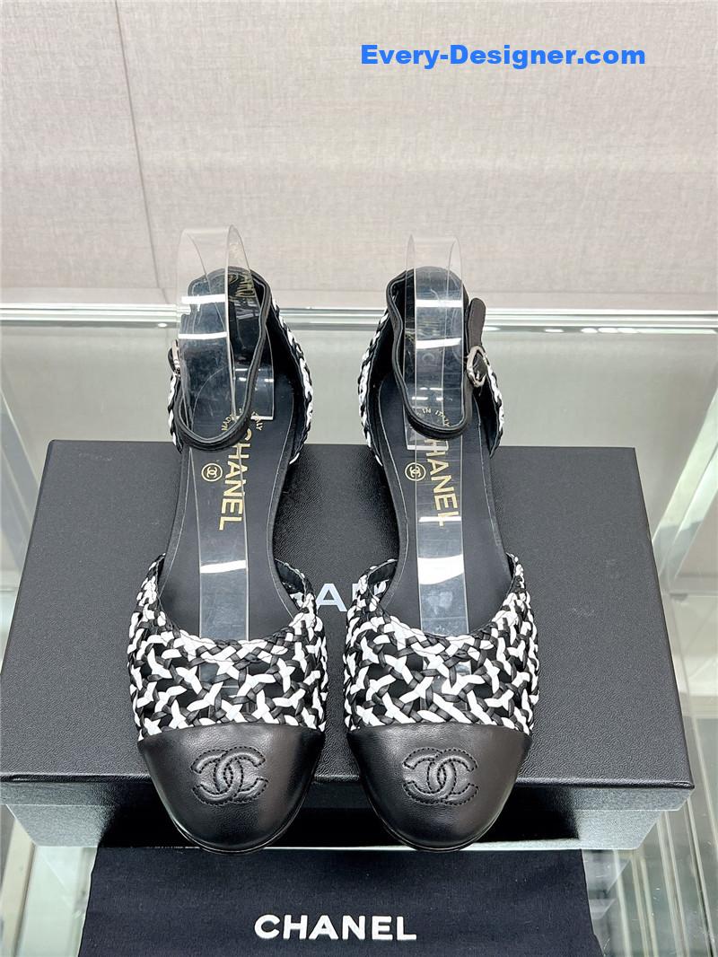 CC Mary Jane hollow woven sandals