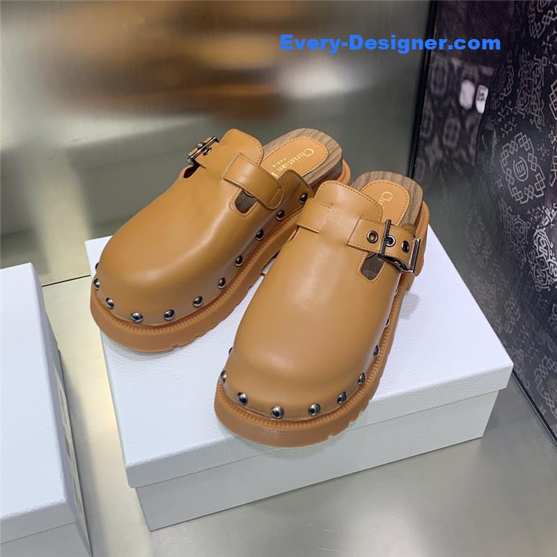 dior women’s rivet punk style shoes