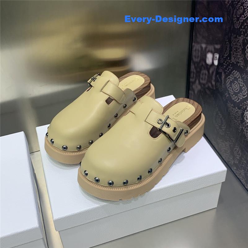 dior women’s rivet punk style shoes