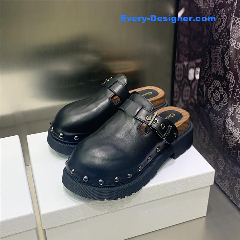 dior women’s rivet punk style shoes