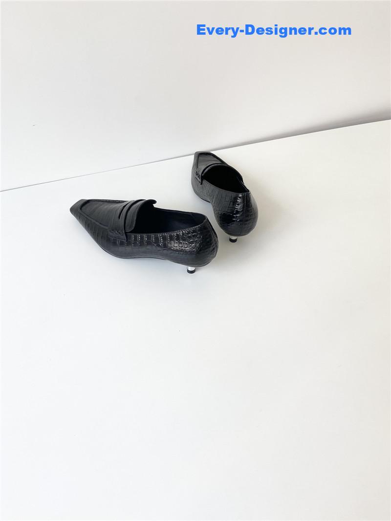 Ce1i*e vintage square toe metal heel mules