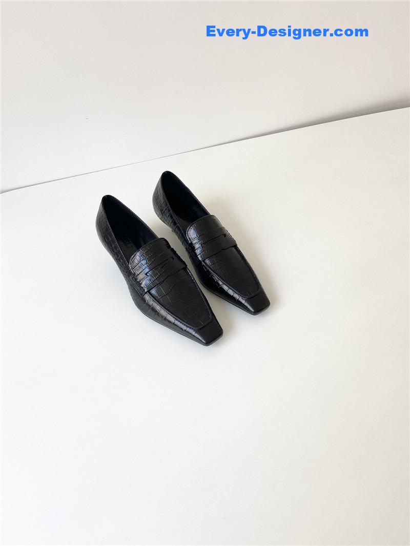 Ce1i*e vintage square toe metal heel mules