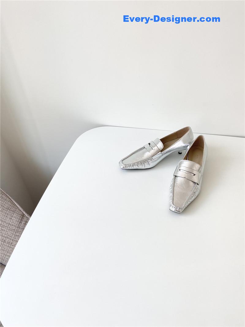 Ce1i*e vintage square toe metal heel mules