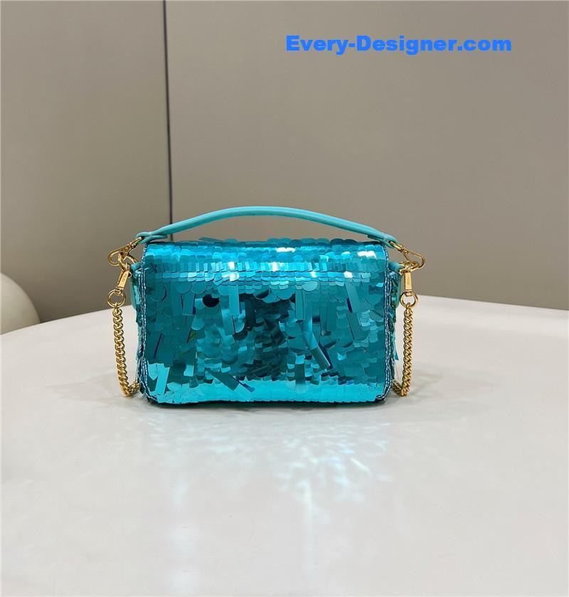 F**di sequins mini baguette bag
