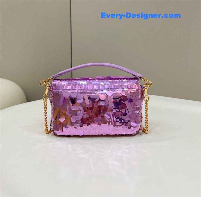 F**di sequins mini baguette bag