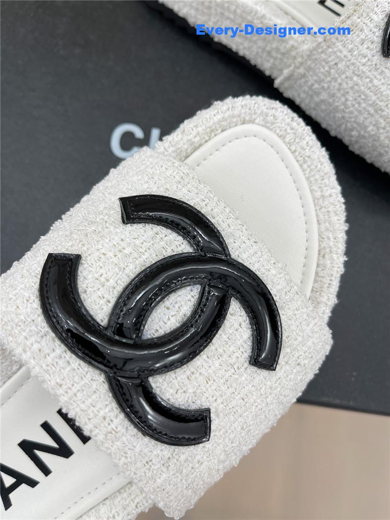 CC new big double C lazy slippers