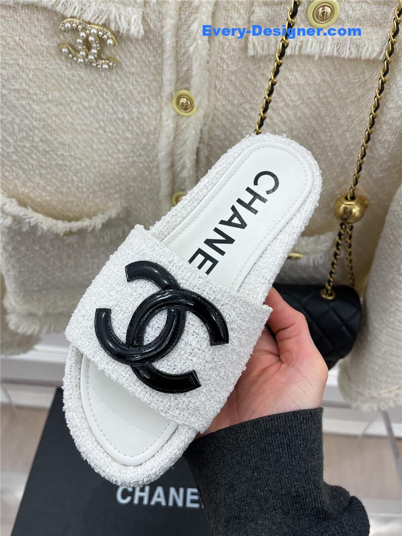 CC new big double C lazy slippers