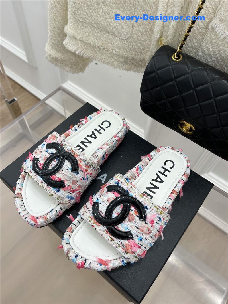 CC new big double C lazy slippers