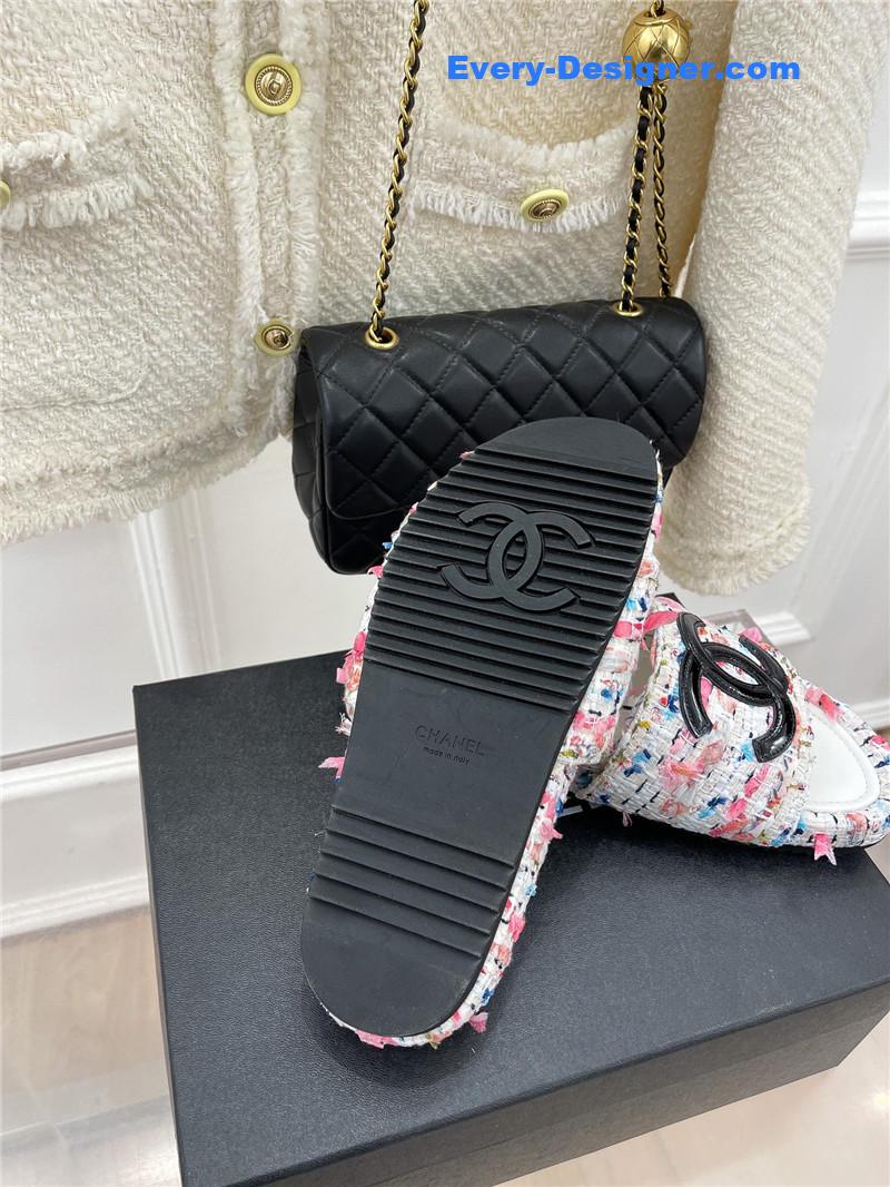 CC new big double C lazy slippers