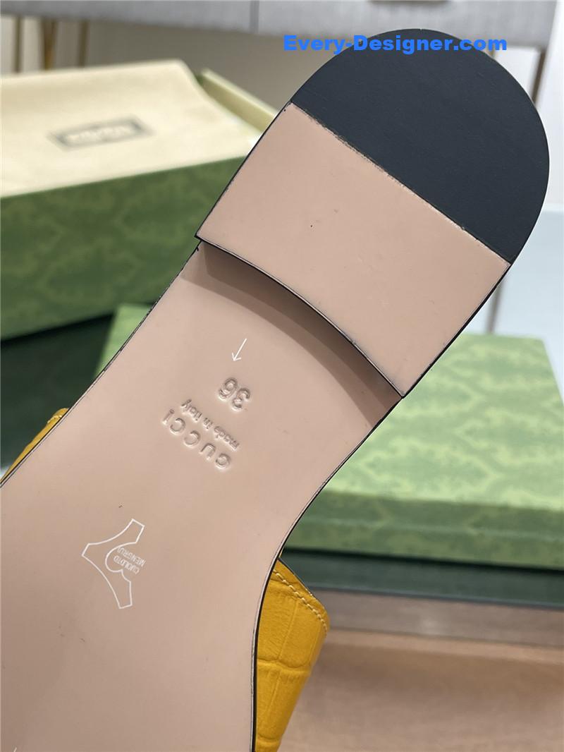 Gvc*1 logo gg cutout slippers