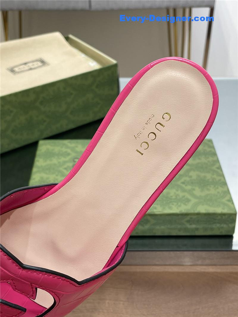 Gvc*1 logo gg cutout slippers