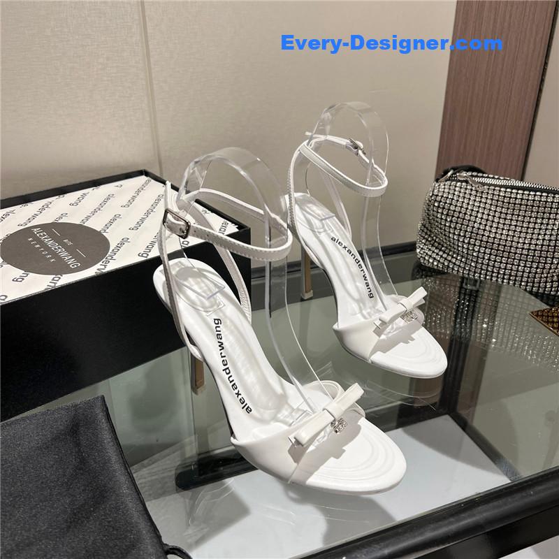 A1exa*der wang logo rhinestone pumps