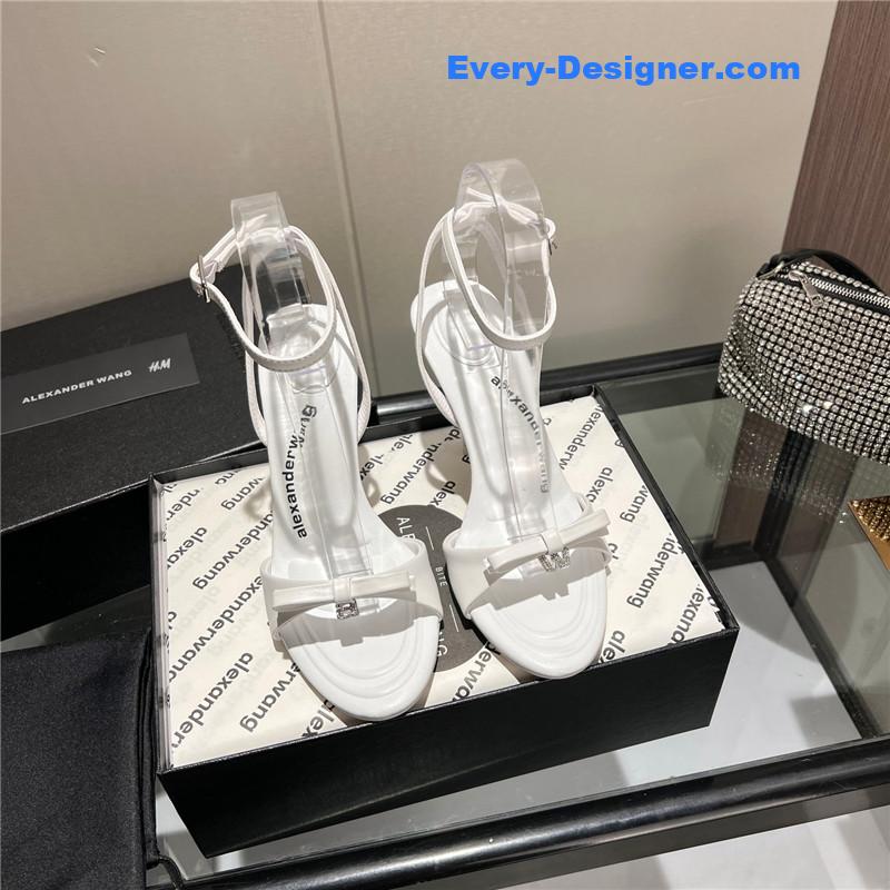 A1exa*der wang logo rhinestone pumps